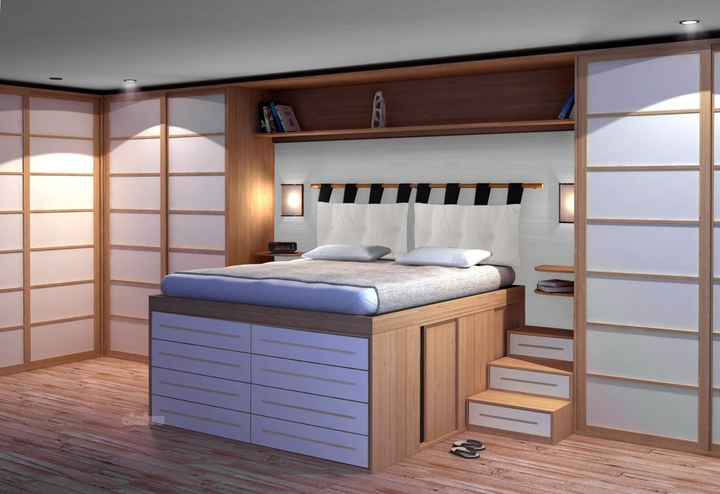 letto alto salvaspazio