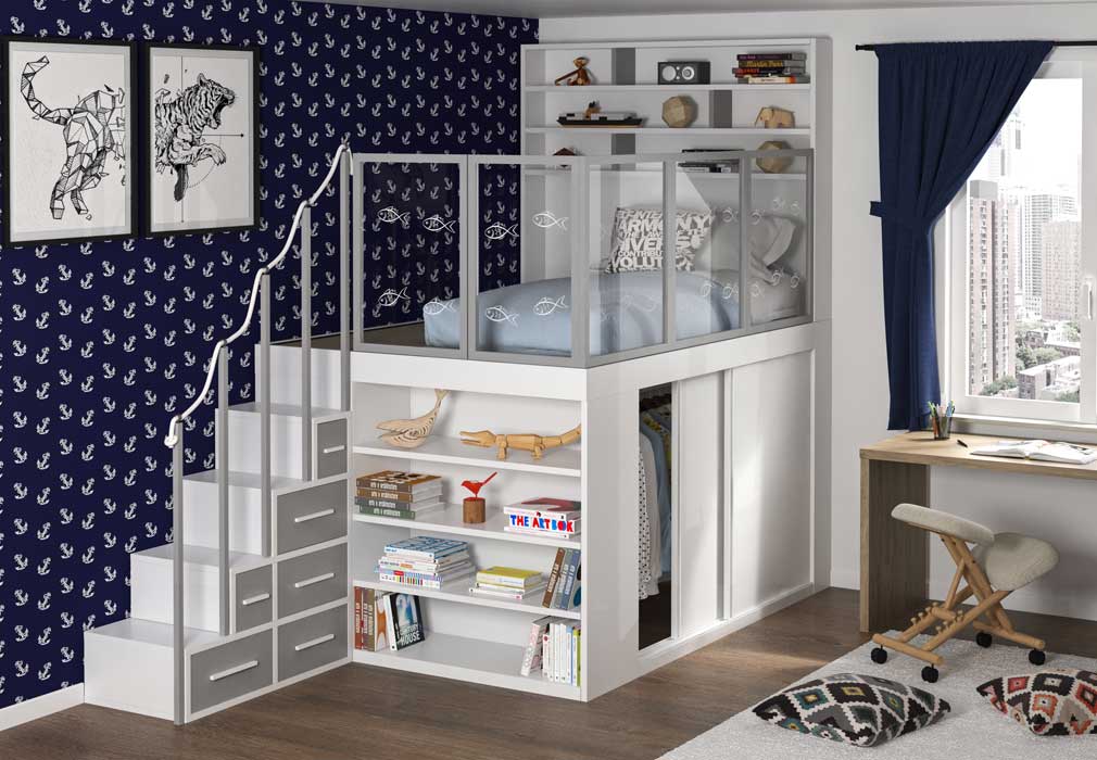 Marina space-saving bedroom set