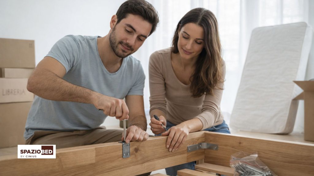 disassemble wooden bed