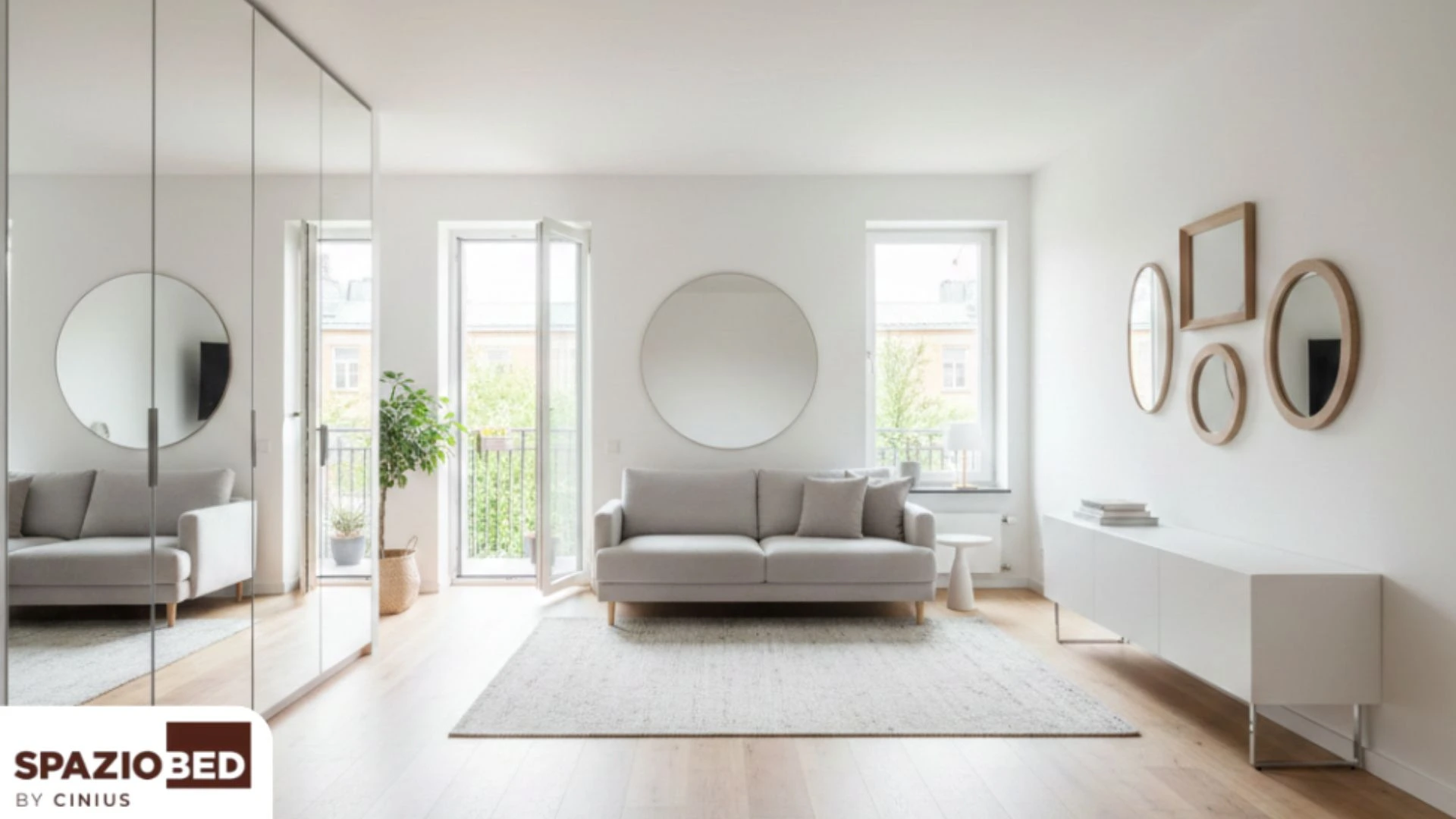 mirrors in the living room