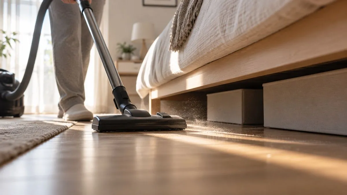 polvere letto contenitore